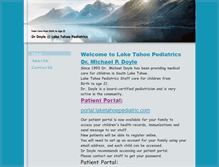 Tablet Screenshot of laketahoepediatrics.com